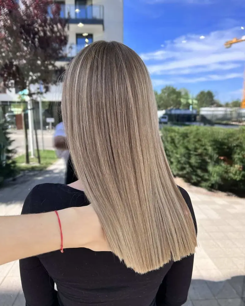 proste długie włosy blond Warszawa